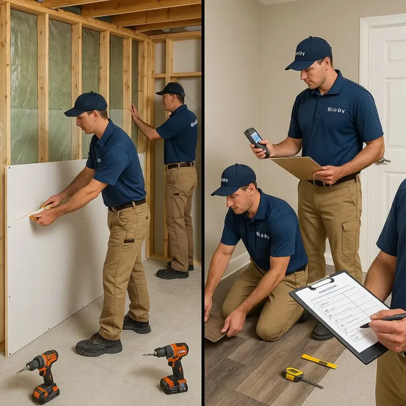 Repairs and Reconstruction process in South Barre, VT
